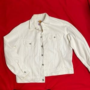 Vintage White Hard Rock denim jacket.